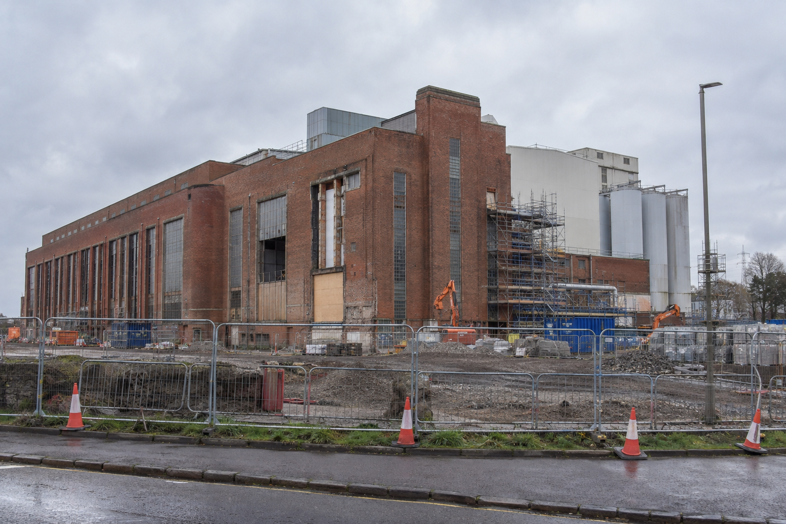 Former factory in Camelon, Falkirk, undergoing conversion to house a traditional building retrofit research facility.