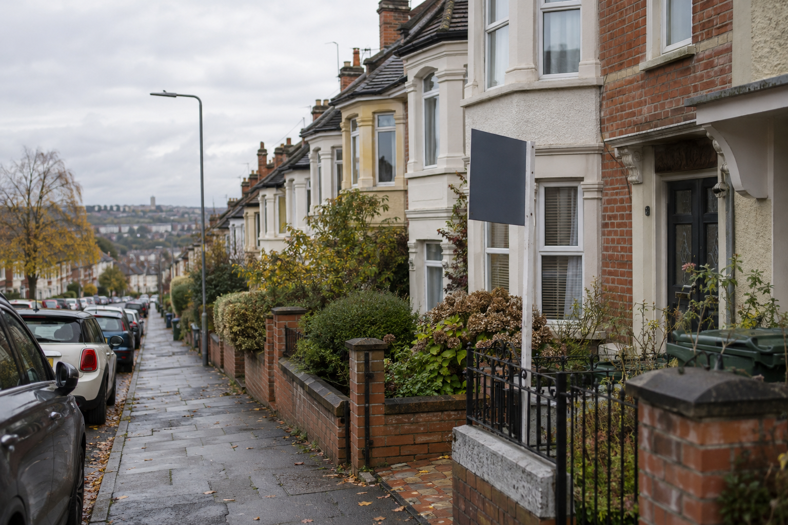 Two- and three-bedroom terraced houses in Bristol illustrate family home affordability in the South West.