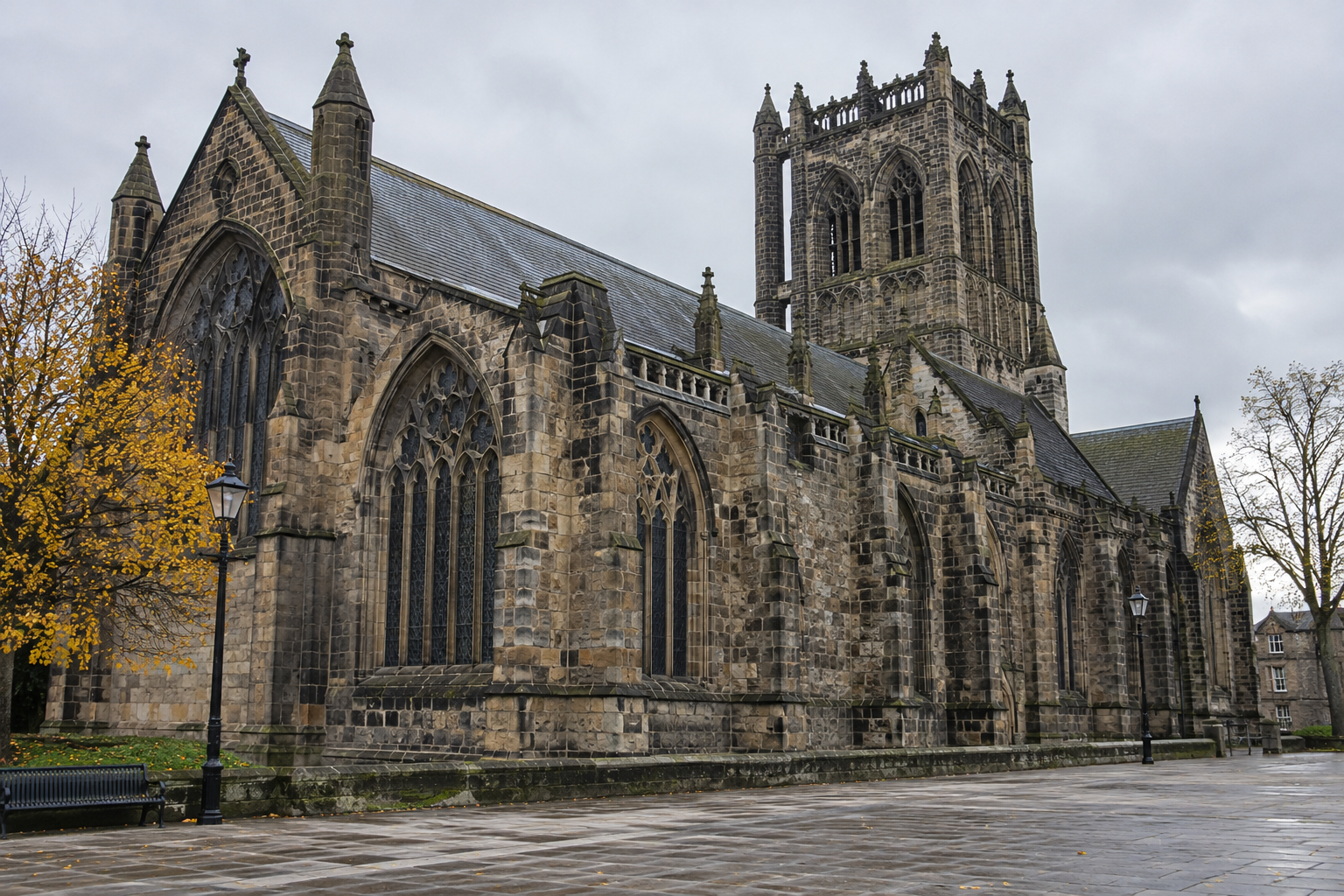 Paisley Abbey’s historic stone exterior, illustrating buildings relevant to Scotland’s Places of Worship Fund.